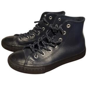 Converse Blue Black KID Youth Size 7 Chuck Taylor Hi-Top Sneaker Skater School